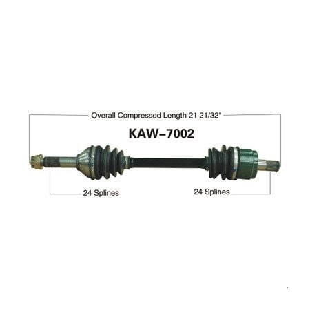 Wide Open OE Replacement CV Axle for KAW REAR KVF750 BRUTE FORCE 4X4i KAW-7002